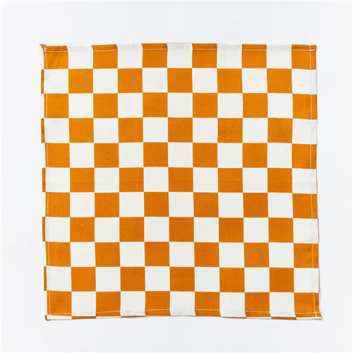 Small Checkers Tan Napkin