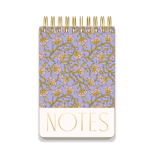 Large Chunky Notepad-Purple Vintage Floral