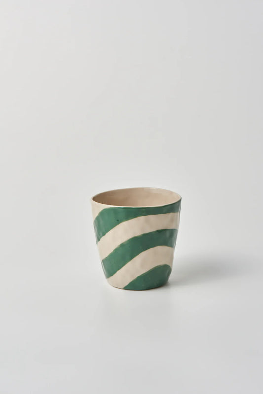 Cabana Stripe Tumbler-green