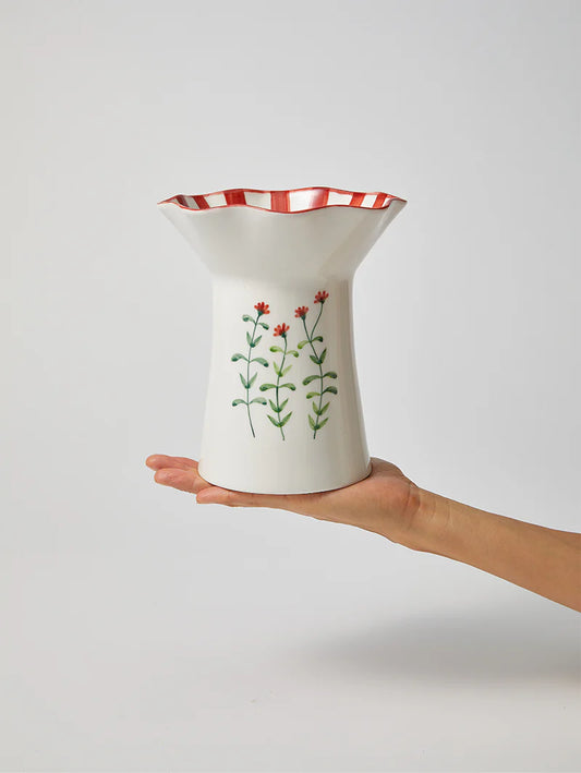 Blossom Tall Red Vase