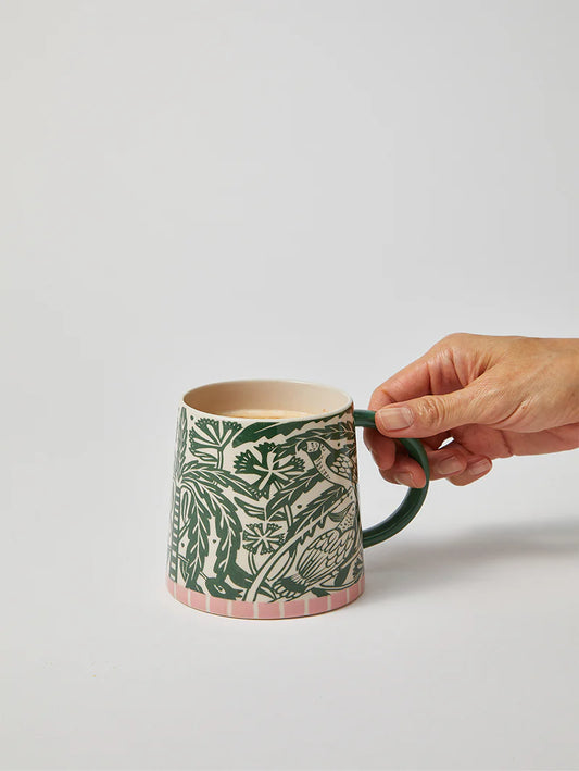 Del Sol Bird Green Mug