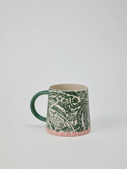 Del Sol Bird Green Mug